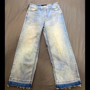 Aeropostale Cropped Wide Leg Jeans